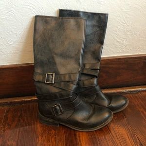 Black Vegan Leather Boots